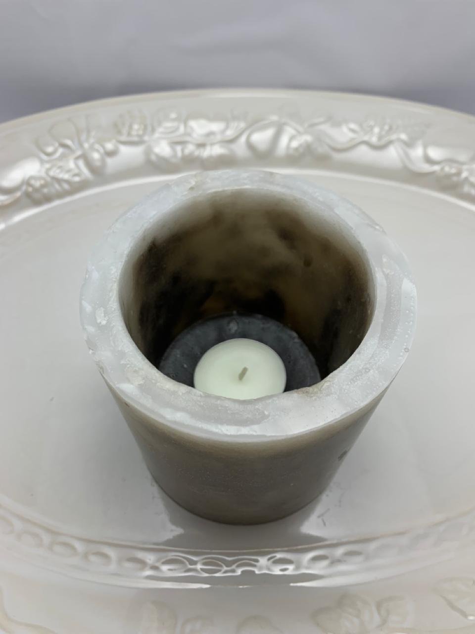 Fanal Cilíndrico Marmolado